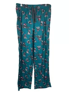 Santa Hat Shark Sleep Pants By Arizona Jean Co. Boys Husky Large 14/16 - Picture 1 of 7
