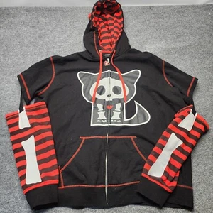 Skelanimals Kit El Gato Rayas Diego Murciélago Sudadera con Capucha Negra Agotada XL - Imagen 1 de 11