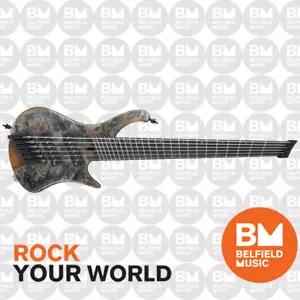 Ibanez EHB1506MS Bass Guitar 6-String Multi-Scale Flat Black Ice w/ Gigbag - Picture 1 of 2