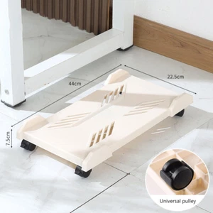 Computer Tower Stand Mobile CPU Stand Gaming PC Case With 4Caster Wheels Most PC - Photo 1/19