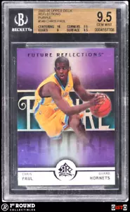 Chris Paul RC BGS 9.5: 2005-06 Upper Deck Reflections Purple Gisto /250 POP 10 - Picture 1 of 4