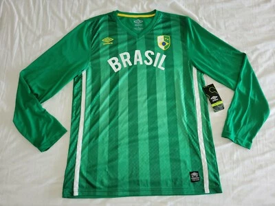 BRASIL NATIONAL TEAM UMBRO S L XL BRAZIL JERSEY CONMEBOL NEYMAR JR WORLD CUP BRA - Image 1 of 4