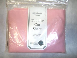 TODDLER COT SHEET BY AMERICAN BABY COMPANY 23"X40" NIP 100% COTTON :B19-19 - Picture 1 of 3