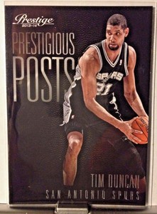 2013-14 PANINI PRESTIGE PRESTIGIOUS POSTS TIM DUNCAN SPURS     WM15