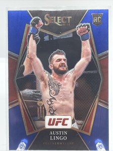 2022 Panini UFC Select Austin Lingo Base RC Premier Level #197 Retail Blue
