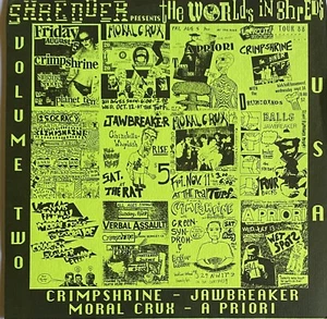Various - The World's In Shreds: Volume Two 7" (VINYL 1989 USA VG+/VG+) Punk - Picture 1 of 6
