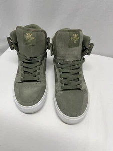 Auténticas Zapatillas Supra Vader Verde Oliva y Dorado Talla Hombre’s 8 - Imagen 1 de 7
