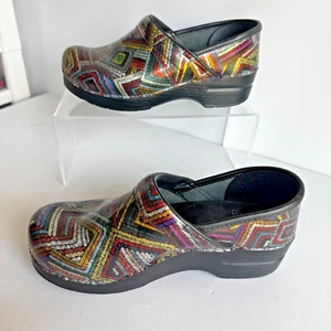 Dansko Professional Clogs Lackleder 37 / 6,5 Mehrfarbig Metallic Arbeit - Bild 1 von 15