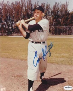 ENOS SLAUGHTER Signed d. 2002 8x10 Glossy Color Photo JSA Sticker - Picture 1 of 1