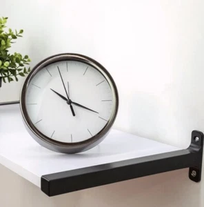 Flexi Storage Decorative Shelving 250mm Black Matte Shelf End Brackets -in stock - Picture 1 of 3