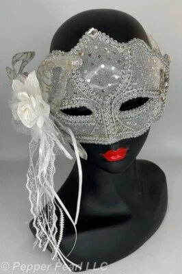 Venetian Style Masquerade Eye Mask 3 Styles Forum Novelties Polyester - Image 1 of 3
