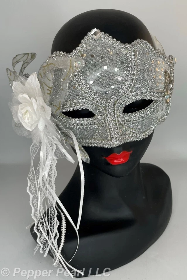 Venetian Style Masquerade Eye Mask 3 Styles Forum Novelties Polyester - Image 1 of 3