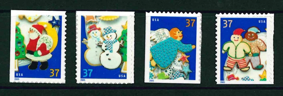 US Scott # 3953 -3956 Set of Singles From Double-Sided Convertible Pane    - Image 1 of 1