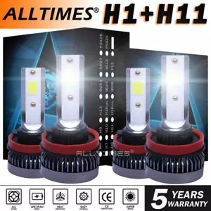 Combo H1+H11 LED Headlight Bulbs High Low Beam Kit for Ford Focus 2012-2018 4x - Picture 1 of 12