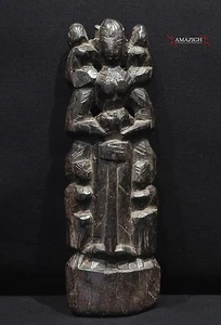 Old Carved Wooden Doll - Mother Goddess - Odisha, India - Picture 1 of 3