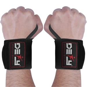 DEFY Power Weight Lifting Wrist Wraps Supports Gym Workout Bandage Straps 18" - Picture 1 of 45