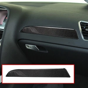 Interior Co-pilot Console Panel Decal Cover Trim Carbon Fiber For Audi A4 B8 - Picture 1 of 8