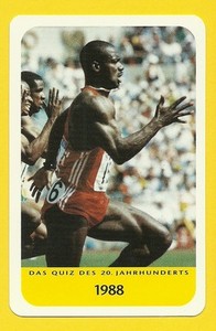 Ben Johnson Canada Running Track & Field Cool Sports Collector Card from Europe