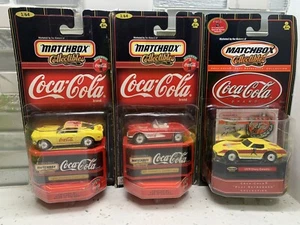Lot 3 Matchbox 1968 Mustang Cobra 1957 Corvette Convertible 1979 Chevy Corvette - Picture 1 of 7