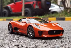 1/18 casi real Jaguar C-X75 CX75 2015 modelo diecast coche juguete regalos naranja/negro - Imagen 1 de 29