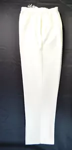 Bon Worth Women's Medium Ivory Knit Pants Elastic 28" Waist NWT - Picture 1 of 7