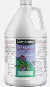 Earth Juice Bloom 0-3-2 1 gallon OMRI Organic certified  all-natural nutrients - Picture 1 of 1