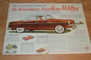 Willys Aero-Ace 1952 anuncio impreso original vintage anuncio-52 - Imagen 1 de 1