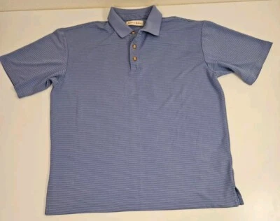 Camisa polo Jamaica Jaxx para hombre GRANDE manga corta azul a rayas Foto 1 de 4