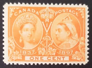 Stamps Canada Mint: #51 1c orange Q. Victoria Jubilee Issue singel F-VF MNH - Picture 1 of 1