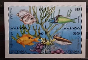Fishes Marine Life Guyana 1995 Block MNH - Bild 1 von 1