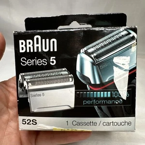 Braun Series 5 - 52S Testina Rasoio Elettrico Ricambio Cassetta Sigillata Retail Box - Foto 1 di 6