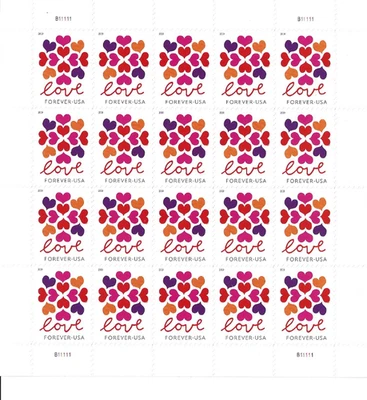 USPS sheet  OF 20  FOREVER STAMPS (RETIRED DESIGNS) - Image 1 of 4
