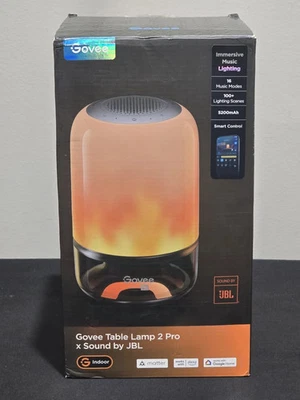 Lámpara de Mesa Govee 2 Pro x Sound de JBL, Lámpara de Mesa Inteligente Inalámbrica con Altavoz Foto 1 de 4