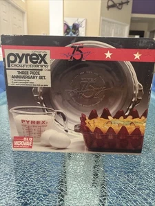 Juego Conmemorativo PYREX ORIGINAL 3 PIEZAS VINTAGE 75 ANIVERSARIO - Imagen 1 de 6