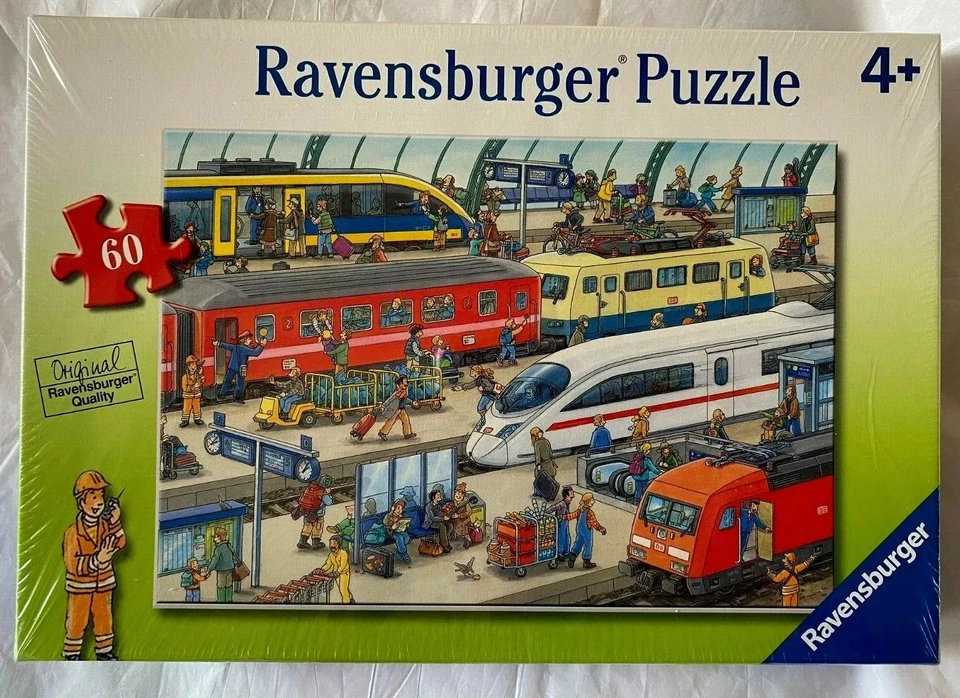 Ravensburger Railway Station 60 Piece Jigsaw Puzzle (BOX DAMAGED) - Image 1 of 1