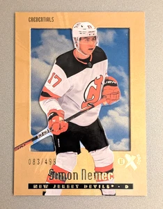 Simon Nemec 2023-24 Upper Deck SkyBox E-X 2000 Credentials #102 Rookie 083/499 - Bild 1 von 2