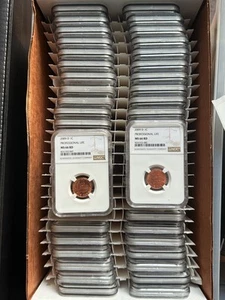 2009 Lincoln Cent Professional Life NGC MS66 RD Quality Lot Of 49 - Picture 1 of 2