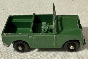 Lesney Matchbox No 12B Land Rover Olive Green Black Plastic Wheels 1959 - Picture 1 of 5