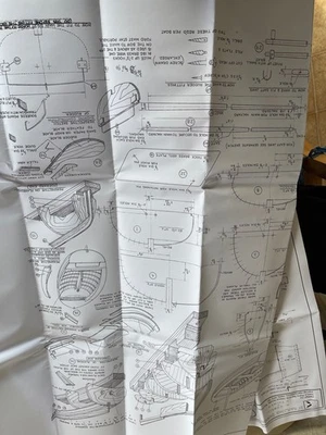 Model plans of 22” Dinghy by M. Cowell & A. Palmer - Image 1 of 3