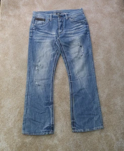 Axe and Crown Bootcut Jeans Men's 36x32 Dark Blue Denim pants - Picture 1 of 15