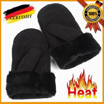 Damen Frauen Handschuhe aus Kunstlederimitat / Fausthandschuhe/Thermo Fäustlinge - Bild 1 von 4