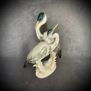 Karl Ens - Ceramic - Pair Of Herons - Figurine - Collectible - 13 In - Post 1945 - Picture 1 of 24
