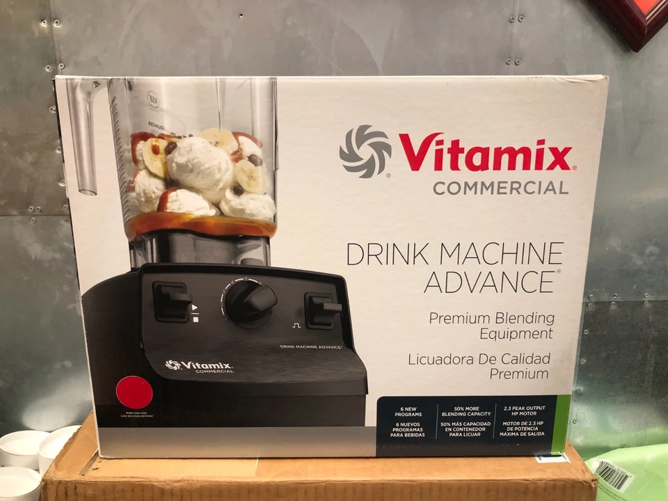 Vitamix Drink Machine VM0100A 2.3HP 48 oz Stackable Commercial Blender Red - Image 1 of 3
