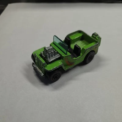 1970 Hot Wheels Redline Green Grass Hopper Jeep Hong Kong Vintage  - Image 1 of 4