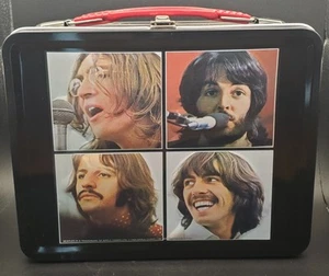 Vintage Beatles Lunch Box 1999 Black with Band Member Photos No Thermos NWOT - Picture 1 of 5