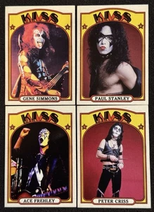 KISS 1972 Topps Style Trading Card Retro Custom Cards x4 - Picture 1 of 1