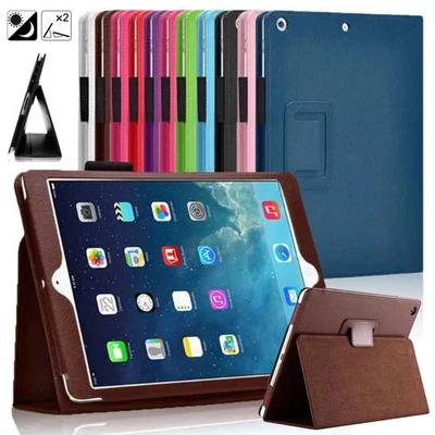 For iPad 6/7/8/9/10/11th A16 Pro Air 11" 13" 2025 Smart Leather Case Folio Cover - Image 1 of 4