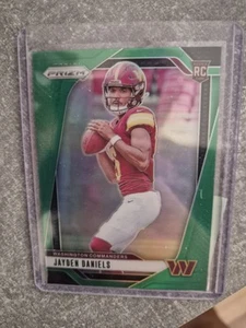 Panini Prizm 2024 Jayden Daniels Green Prizm RC Washington Commanders - Bild 1 von 1