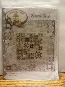 Crab-Apple Hill Quilt Muster Schneetage Stickerei #263 Winter Stadtszene 66x66" - Bild 1 von 5