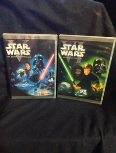 Star Wars VI - Return of the Jedi + Empire Strikes Back DVD Widescreen Fast Shi - Picture 1 of 8